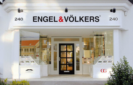 This Engel & Völkers property store in Portugal illustrates the retail concept of showcasing real estate like fine jewelry. 