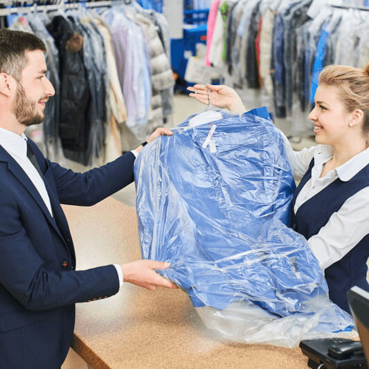 Dry cleaning pickup
