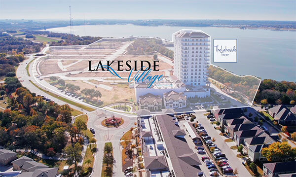 Drone view of Lakeside